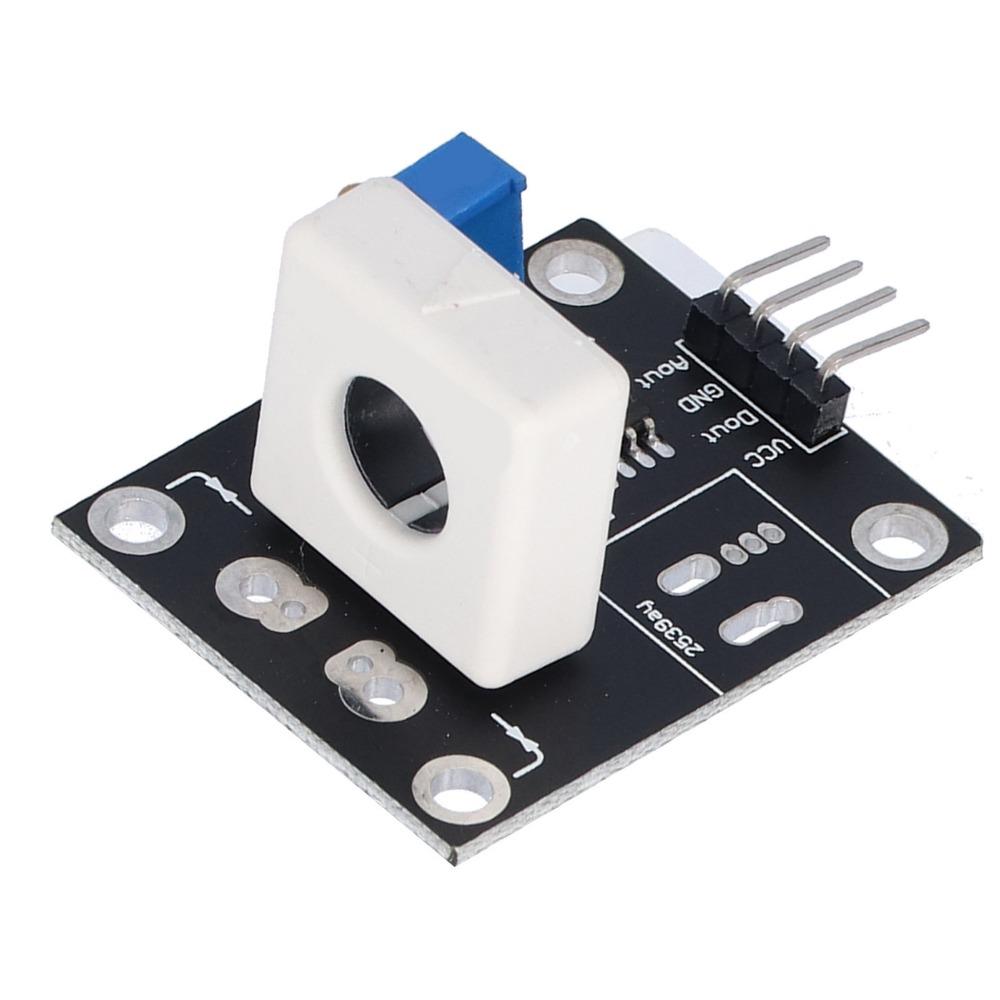 WCS1600 Hall Current Sensor DC5V DC100A Current Sensor Module for LM393 Operational Amplifier Adjustable