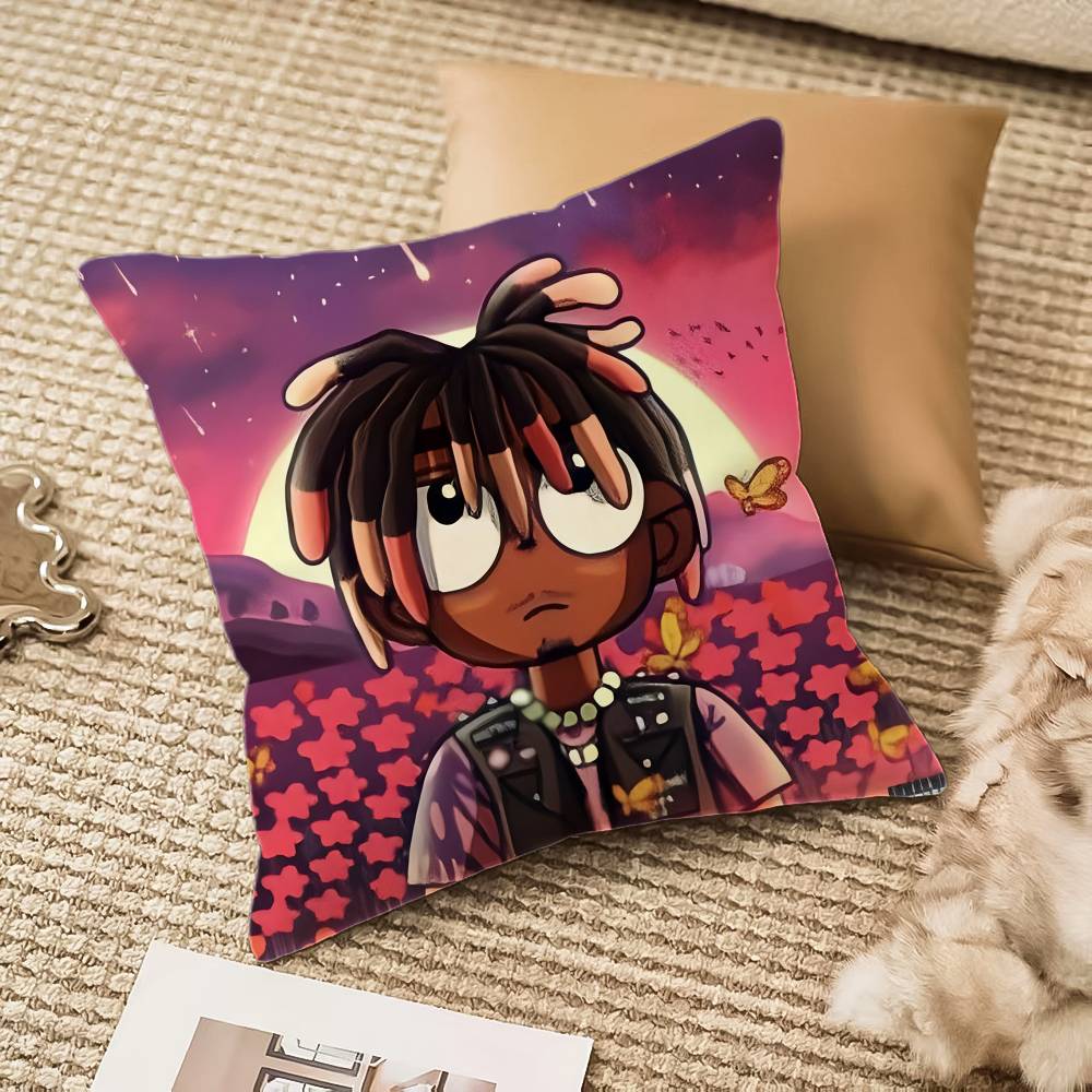 Sänger J-Juice WRLD-MT The Party Never Ends Kissenbezug Komfort Sofa Bett Seidig elegant Verdeckter Reißverschluss Dekorative Kissenhülle