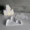Detailed Christmas Castles Decorations Mold Sturdy Silicone Castles Decors Mold For Crafting Christmas Castles Figure