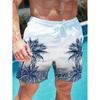 Summer Men's 3D Coconut Tree Series Printed Beach Pants Fashion Versatile Breathable Trend Casual