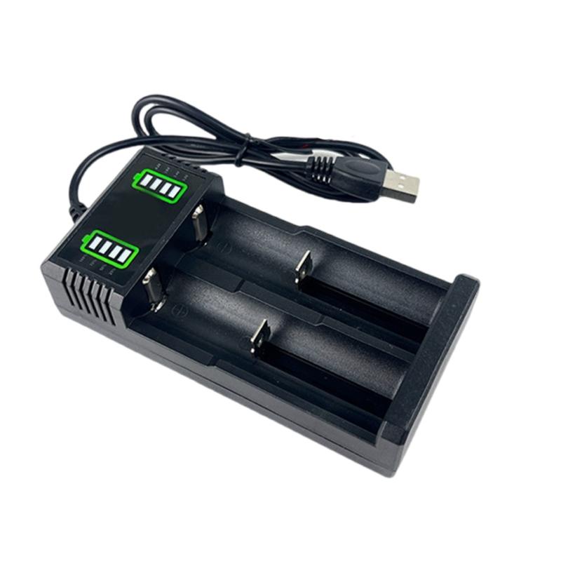 Compactly 1/2/4Bay 18650 Batteries Charger Compatible for 21700,26700,14500,18500,26650 Featuring LED Indicators