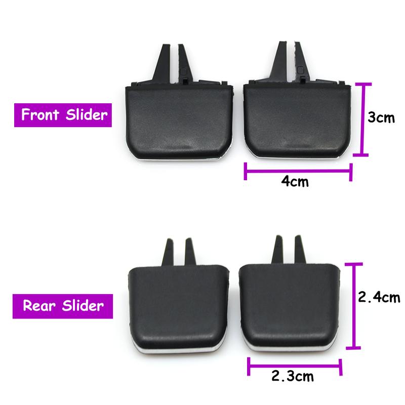 Golf 7 1/2PCS Car Front Dashboard Rear Air Conditioner AC Vent Grille Outlet Tab Clip Pick Slider For VW Volkswagen 2014-