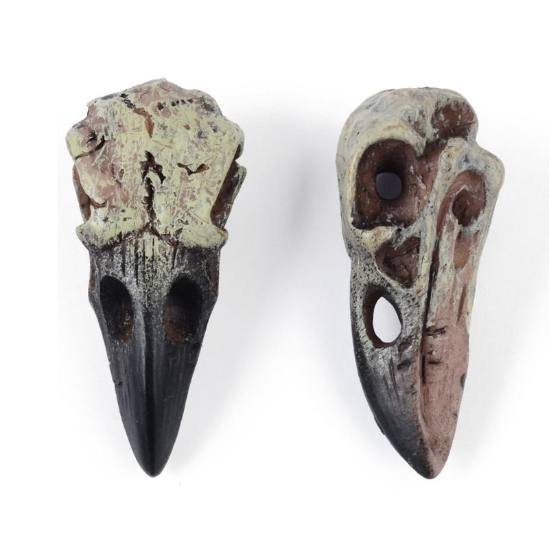 Gothics Crow Skull Necklace Dark Series Necklace Pendant for Halloween Party Hanging Decoration Novelty Gift Accessories