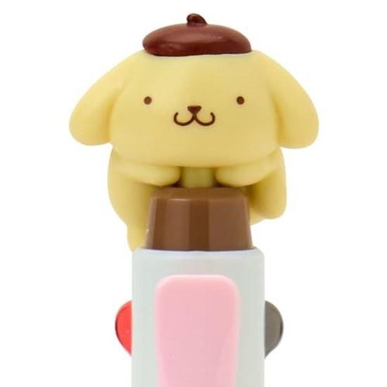 Sanrio Mascot Attached 2-Color Ballpoint Pen Pompompurin ABS Resin 0.5mm Ink Color Black Red Writing Instrument 114359