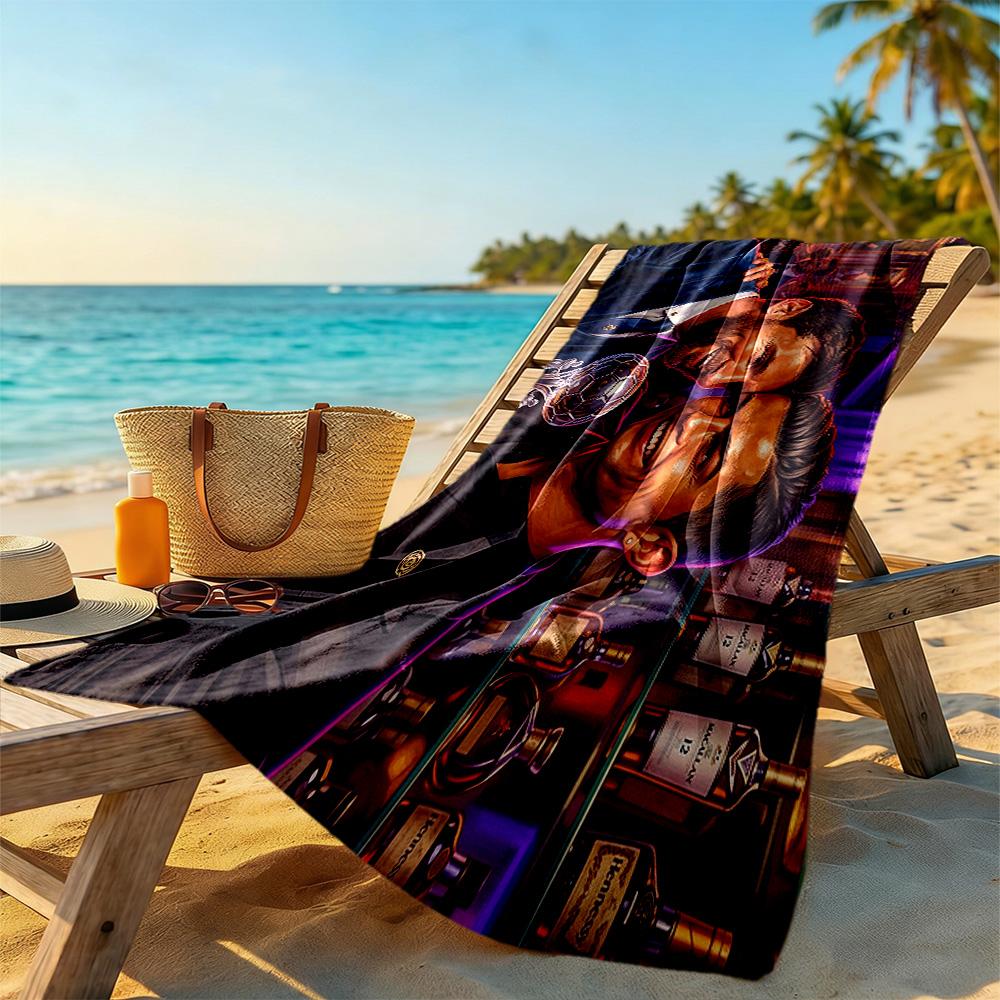 Cristiano Ronaldo Beach Towel Soft Durable Quick-Dry Comfortable Lightweight Perfect for Traveling Yoga Camping and Swimming