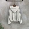 C S In The Room fleeCe Two Way Hooded Zip Up bandIng StrIng Wide pantS Set 2 