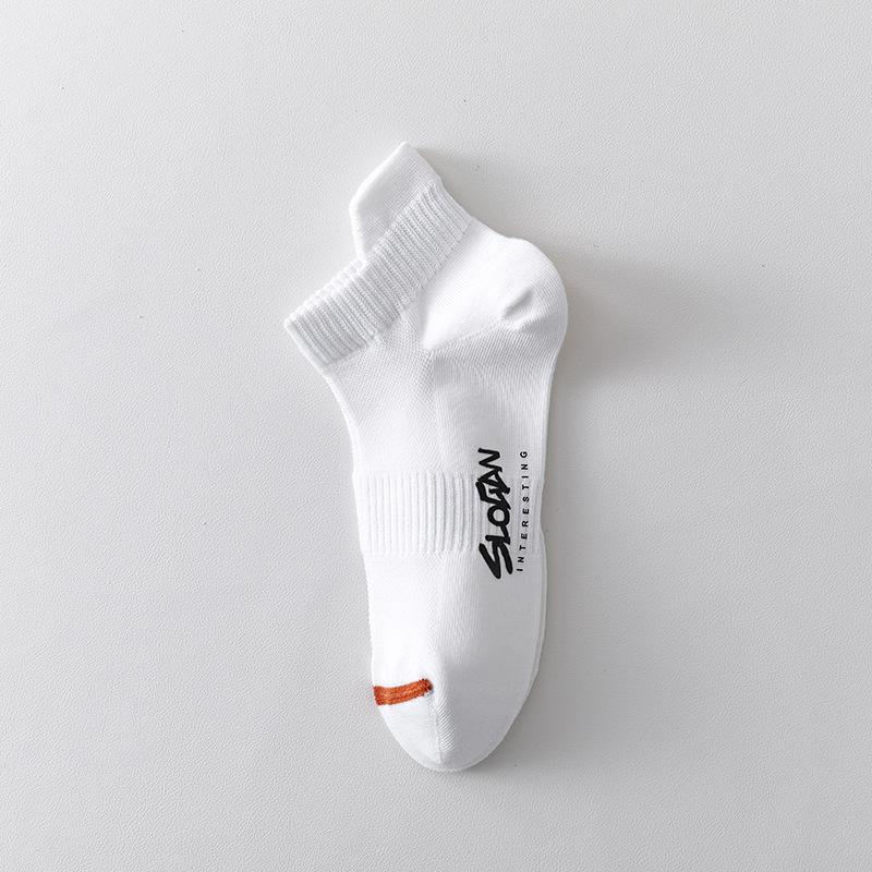 Men's Summer Thin Ear Lifting Sweat-absorbing Mesh Breathable Boneless Low Top Shallow Mouth Boat Socks