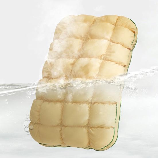 Yousheng Pineapple Bun Pillow, Fluffy Quilted Bed Pillow, Cooling Marshmallow-Soft Pillow for Adults Bedroom Dorm Bed Sleeping