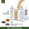 Garden Yard Hanging Bird Feeder Metal House Design Squirrel Proof Hummingbird Feeder