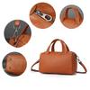 Genuine Leather Boston Bag European  Retro Hand-held Crossbody Pillow Bag
