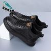Leather Soft-soled Breathable Korean Version of Sports Men's Leather Shoes 2025 New Trendy Men's Shoes Shoes