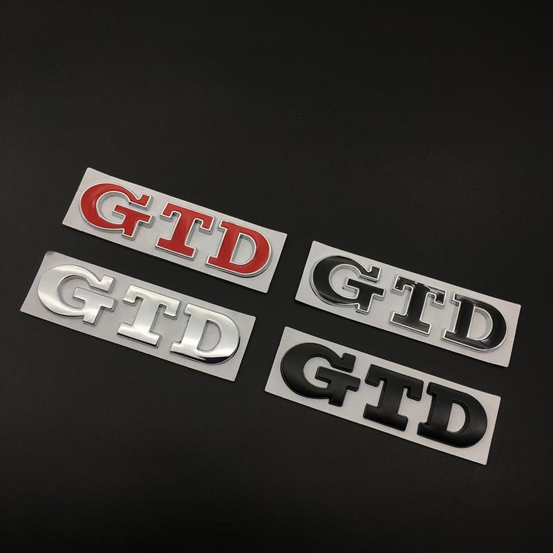 3D Metal GTD Logo Car Stickers Decals Front Hood Grill Emblem Badge for GTD Go-lf 2 4 5 6 7 8 R MK4 MK5 MK6 MK7 MK3 MK2