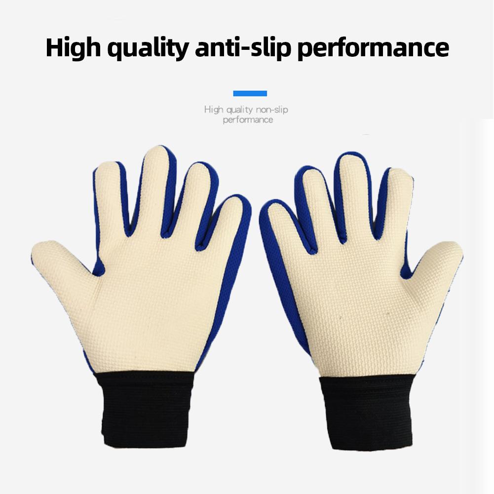 Gants de Protection des Mains de Gardien de But pour Enfants Anti-Collision PU Gants d'Entraînement de Football Antidérapants Résistants à l'Usure Accessoires de Sport