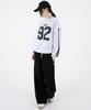UMM Women'S Snap Button Wide Balloon Sweatpants Black