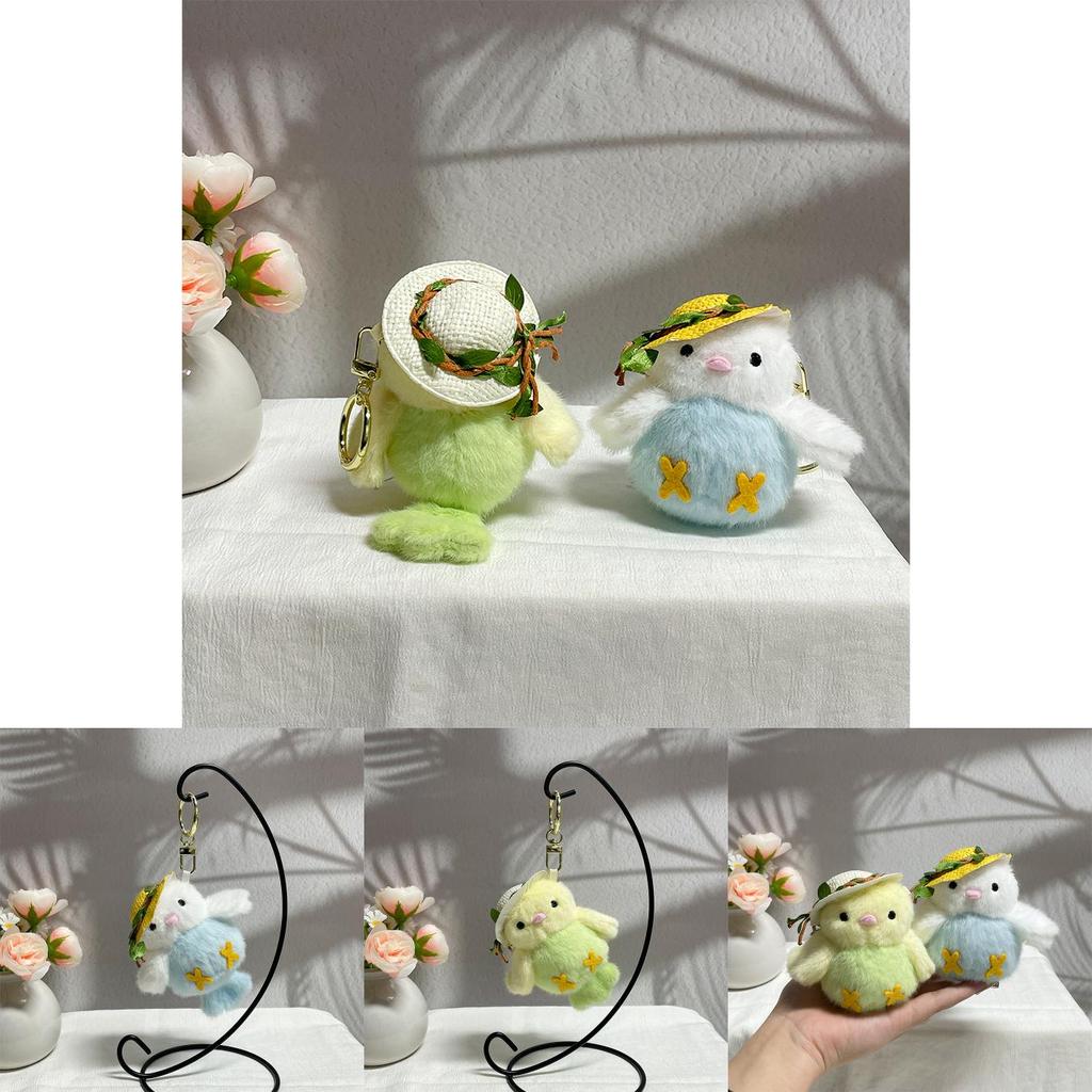 Cute Bird Plush Doll With Short Pile Fabric For Car Keyring And Holiday Gift