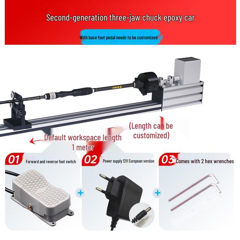 Doe-het-zelf Hengel Tip Epoxy Lijmen & Micro Wikkelmachine voor Lure Hengel Modificatie