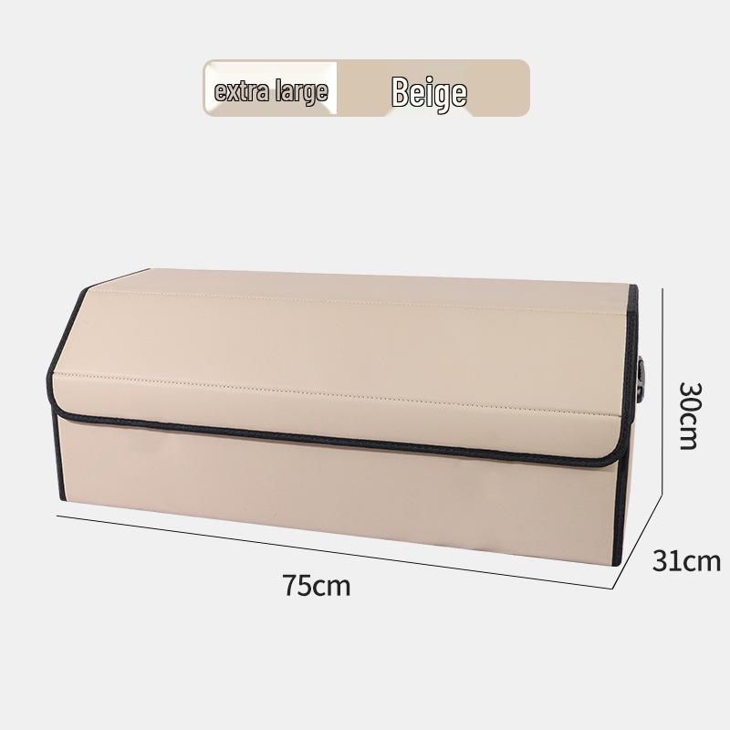 Leather Car Trunk Storage Organizer Box