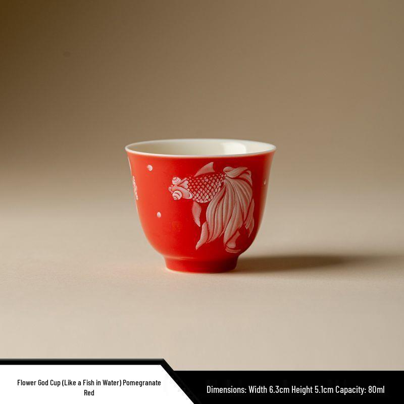 Like Fish in Water: Mòyú Glazed Ceramic Kung Fu Tea Tasting Cup