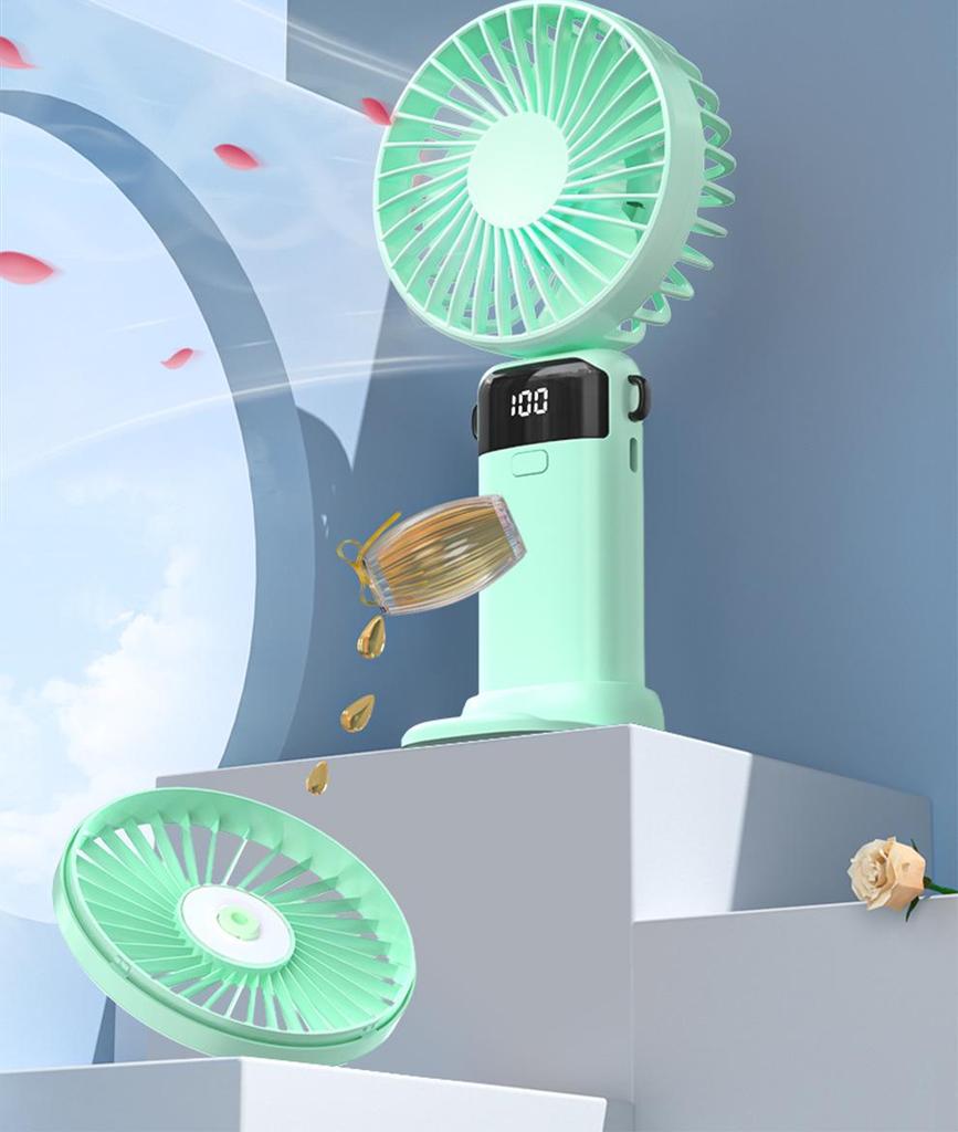 2024 Compact Rechargeable Ultra-Quiet Mini Fan for Office and Travel