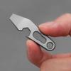 Titanium Alloy Crowbar Multifunction Hexagon Wrench Bottle Opener Portable Keychain EDC Outdoor Survival Tools with Necklace