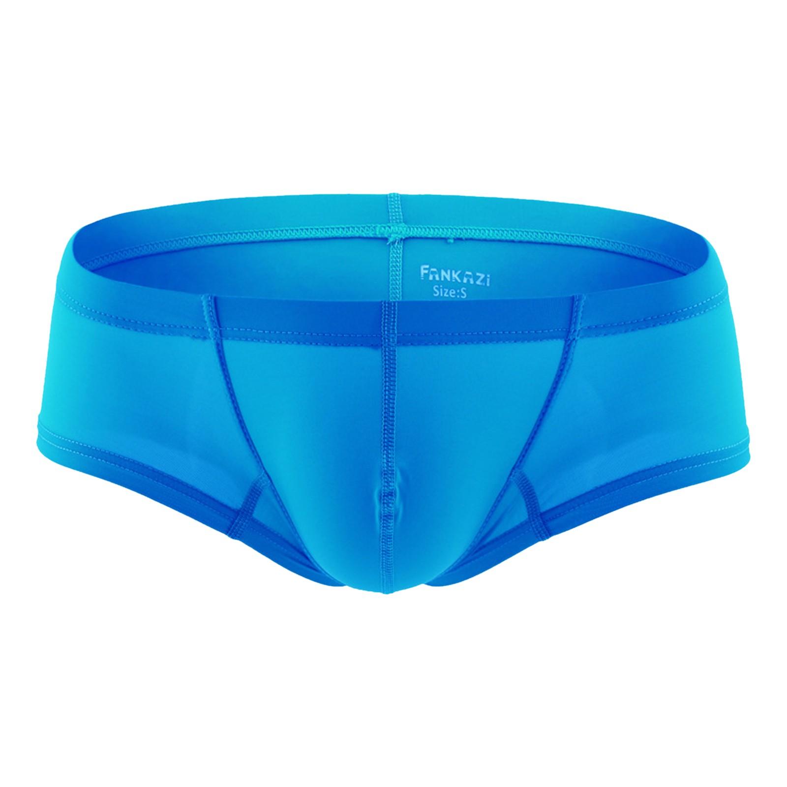 

Мужское индивидуальное по цвету повседневное и удобное высокоэластичное нижнее белье с низкой талией M синий