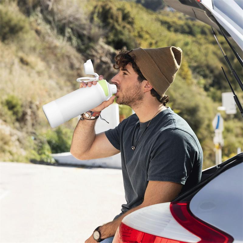 FEIJIAN 600ml/1000ml Magnetic Thermal Water Bottle Stainless Steel Leakproof Portable Thermo Bottle for Sports Travel Camping