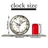 Elegant Vintage Flower Wall Clock Silent Wall Watch Botanical Art Home Decor Creative Gift For Family Housewarming