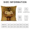 I-Imagine Dragonss Band Cushion Cover Pillowcase Ultra Soft Skin Friendly Fabric Cloud Like Comfort & Concealed Zipper