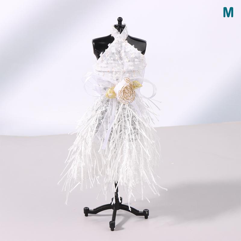 Doll Clothes For 30Cm Doll Clothes Evening Gown Trailing Skirt Wedding Dress Princess Dress Dollhouse Decor Accessories