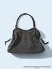 Borsa Tote Leopardata Blu a Pois Coreana - Borsa a Spalla Versatile Retrò