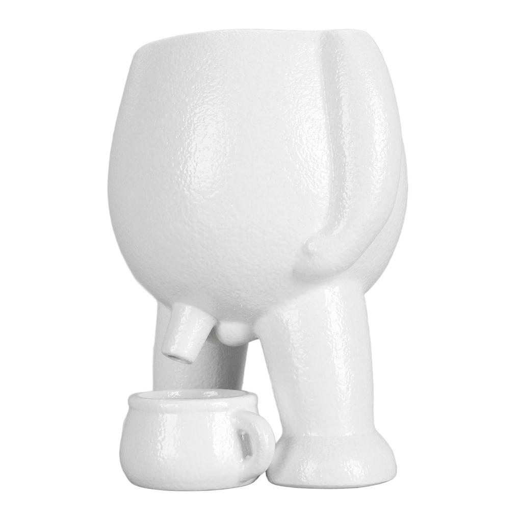Vaso da Fiori in Ceramica Simulazione Innovativa Uomo Piccolo Urina Decorazione Vaso per Scrivania
