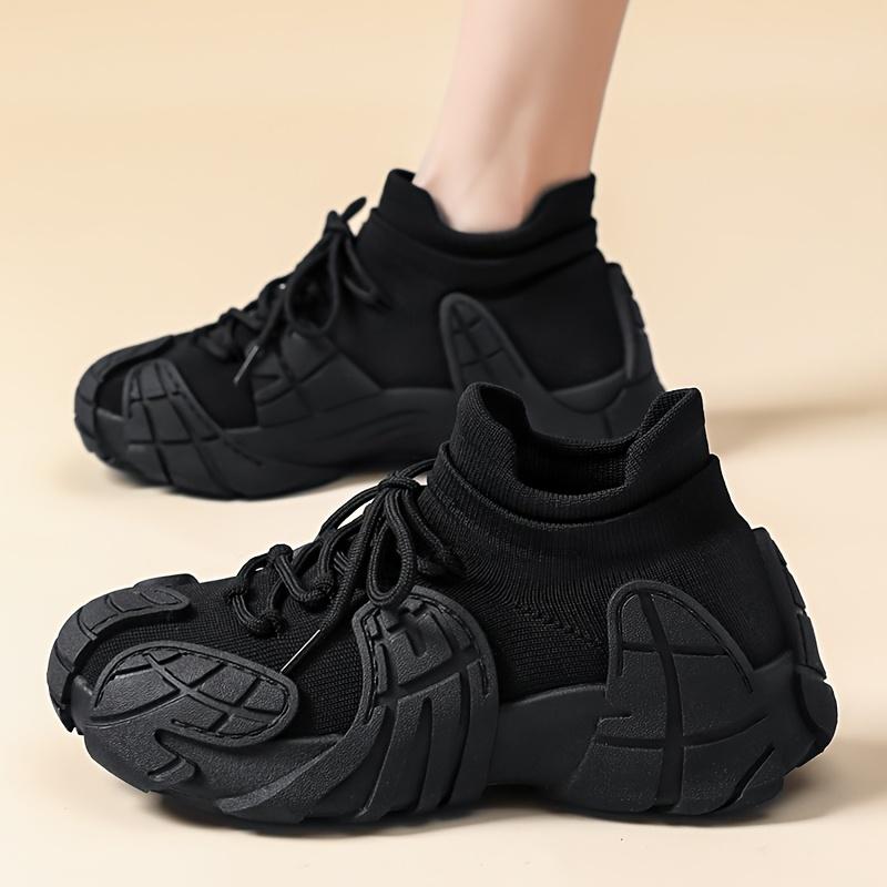 Women's Casual Sneakers With Flexible Non-Slip Elevated Sole For Running