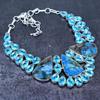 Natural Shattuckite, Topaz 925 Sterling Silver Jewelry Necklace 18" n8Y33