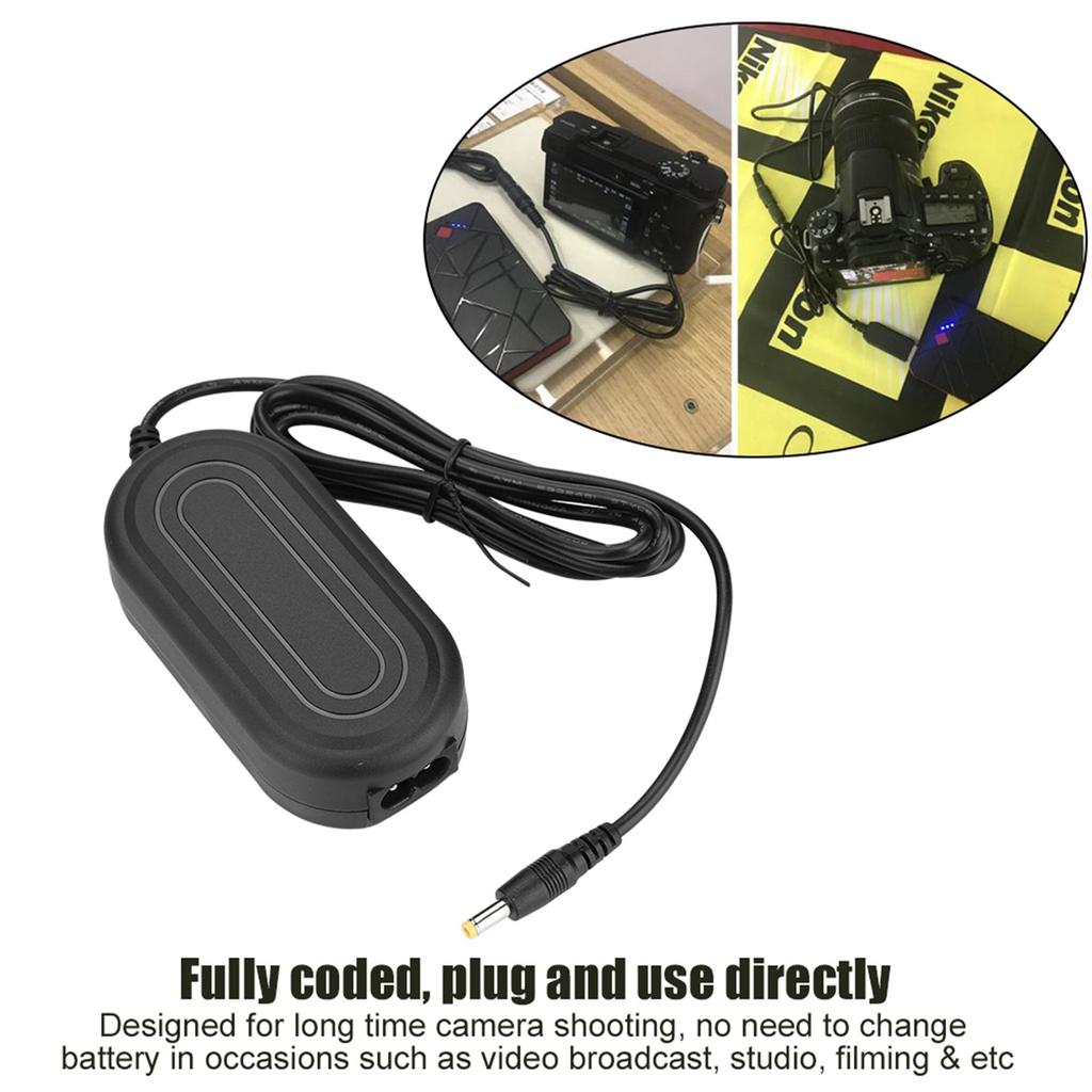 EP 5A AC Power Adapter DC Coupler Charger Replace EN EL14 for Nikon D5600 D5500 DC5300