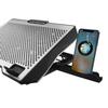 S608 RGB Light Laptop Cooler 8 Fans Adjustable Height Notebook Cooling Pad with Phone Holder