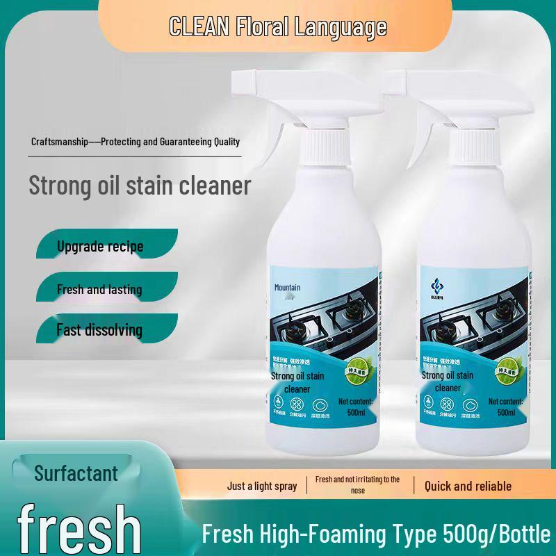 

Heavy Duty Kitchen Degreaser & Oil Stain Remover Foam 1 Spray Head