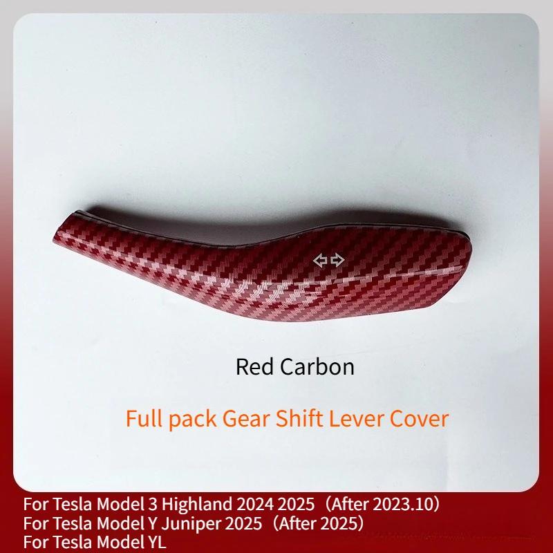 For Tesla Model 3 Highland Model Y/YL Juniper 2025 Shift Lever Decoration Cover Steering Wiper Gear Lever Interior Modification