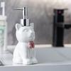 Elegante Keramik-Spenderflasche für Lotion, Handseife und Desinfektionsmittel, nachfüllbarer Behälter mit Katzenmotiv, Haushaltshelfer