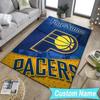 Custom Namebasketball Pacers Neon Art Carpet, Indoor Rug, Chair Rug, Living Rooms, Doormat Made From Polyester Home Decor Birthday Christmas Gifts
