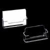 2Pcs Desktop Business Card Casr Display Stand Acrylics Card Stand Desk Business Card Organizers Name Card Storage Casre