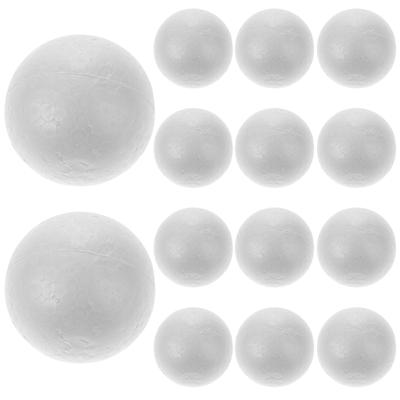 100Pcs White Polystyrene Solid Balls Round Spheres 4Cm Craft DIY Wedding Ornament Party Decoration Polystyrene Balls