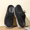 Men's Summer New Large Size Slip-On Driving Shoes Outdoor Genuine Leather Breathable Rubber Sole Square Toe Bean Bean Shoes