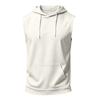 Men's Sleeveless Hoodie Casual Sportswear Muscle Fit Wide Shoulder Drawstring Hooded Pocket Tank Top