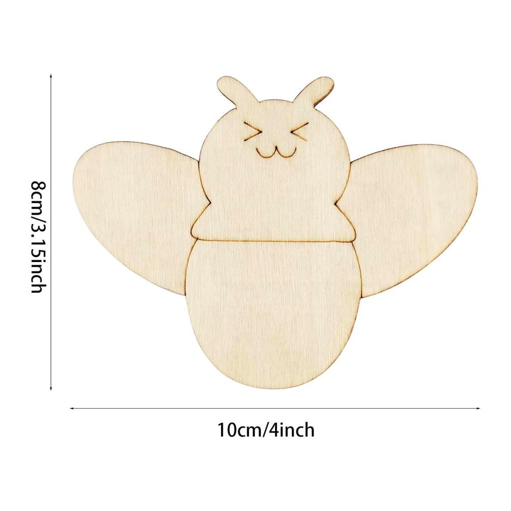 10pcs Wood DIY Craft Cutout Wooden Slices Embellishments with Hole Hemp Ropes Wood Tag for Wedding Birthday Christmas Decoration