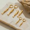 European and American stainless steel fish earrings earrings design sense niche stud earrings explosion