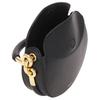 Burberry Bridle Gold Metal Trim Calfskin Shoulder Tote Bag Women Handbags Black 8116860