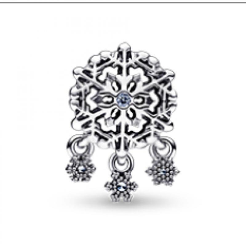 Pandora Icy Snowflake Drop Charm 792367c01