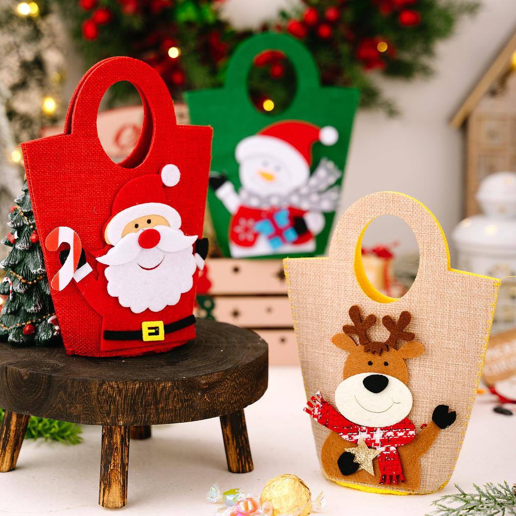 Christmas Decoration Cartoon Tote Bag Christmas Gift Bag Children's Candy Bag Gift Bag