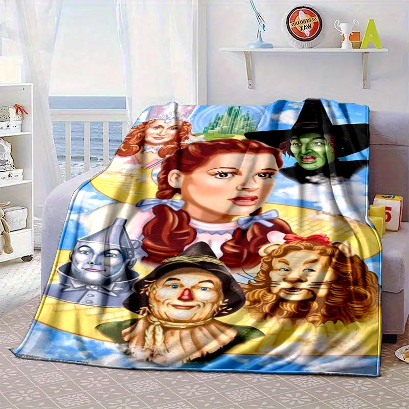 Wonderful Wizard Adventure Blanket Flannel Blanket for bed, sofa, Camping, Hiking, Picnic Essentials, gift for family Fan gifts