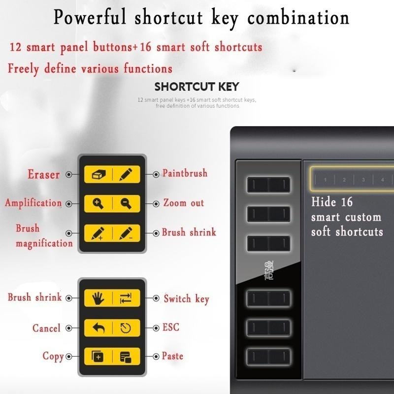 Fashion New 1060 PRO Digital Tablet Fashion Office Computer Painting Board Can Be Connected To Mobile Phone / Computer